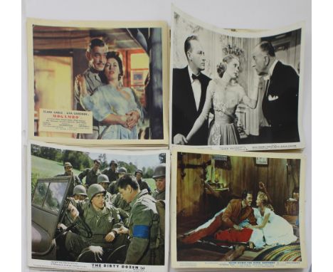 A collection of original vintage 10 x 8 cinema lobby promotional cards for 'Doctor Zhivago' x6, 'Mogambo' x4, 'High Society' 