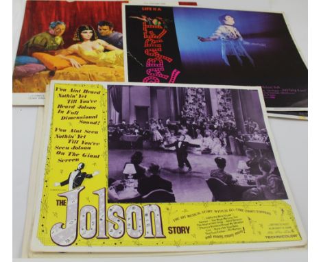 A collection of original vintage 11 x 14ins cinema lobby advertising posters to include 'Mary Andrew' x2 and single cards for