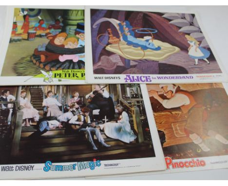 A collection of original vintage 11 x 14ins cinema lobby advertising posters to include 'Summer Magic' x7, 'Alice in Wonderla