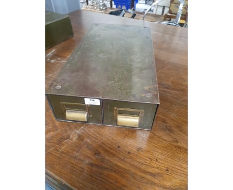 * Vintage 2 drawer metal unit