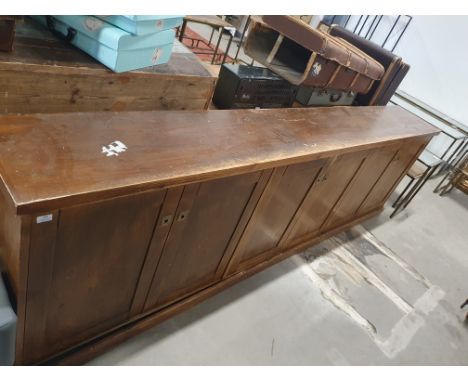 * extra long vintage sideboard with internal shelves - 3070w x 420d x 900h 