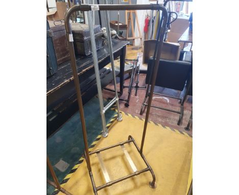 * tubular clothing rail - with bottom rail for putting shelf on