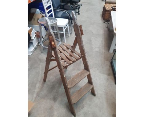 * vintage folding step ladder