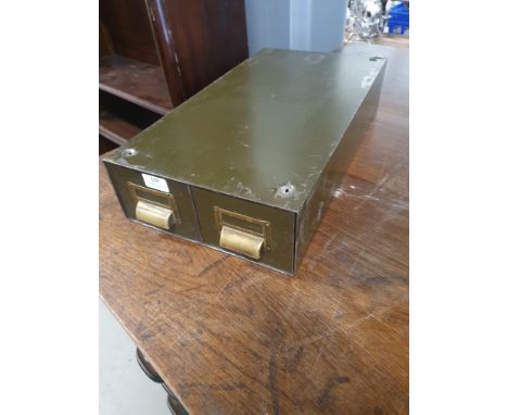 * Vintage 2 drawer metal unit