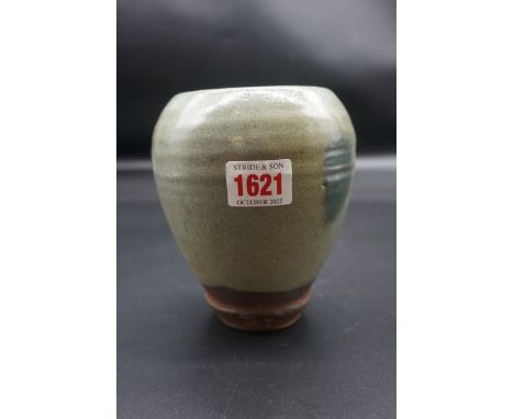 Studio Pottery:&nbsp;a&nbsp;Bernard Leach, St Ives ovoid vase, 14cm high. 