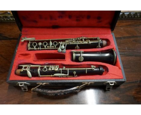 A rosewood oboe, by 'J R Lafleur &amp; Son', in fitted case. 
