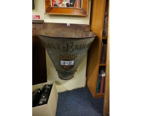 A vintage 'Saint-Emilion' chateau grape hod,&nbsp;67 x 58cm. 
