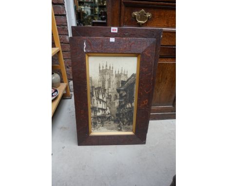 After Edward Slocombe, a pair of London scenes, etching, largest 50 x 29cm.&nbsp; &nbsp; 