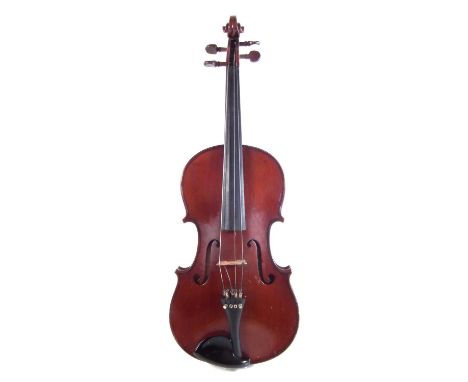 Pierre Gouvernel viola in case with bow.The length of the back measures 40.5cm