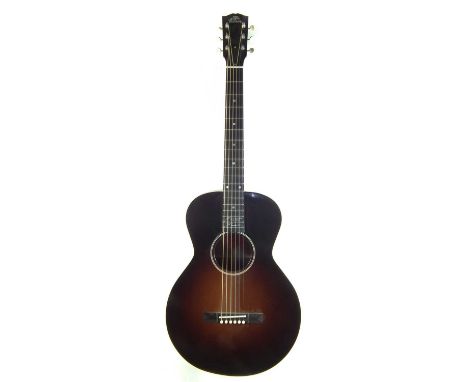 Gibson Robert Johnson L-1 signature guitar, with inlaid name to the 18 fret fingerboard, serial number 11801040, in case with