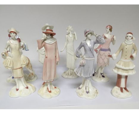 A set of Royal Worcester figures The Vogue collection. (8)