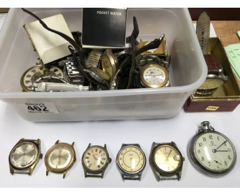 A collection of mixed vintage watches.