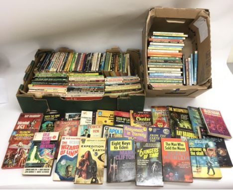 A good collection of vintage 1960's Science Fiction and horror pulp paperback novels, including Ray Bradbury, Arthur C.Clarke