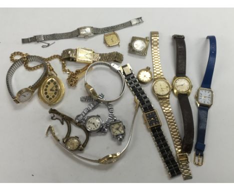 A bag of vintage watches.