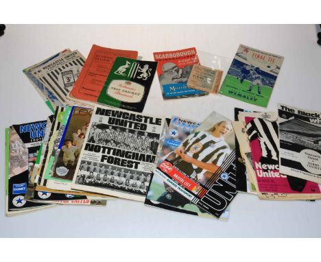 Football programmes inc: Final Tie Blackpool v Newcastle Wembley 1951 with ticket, 1950sNewcastle assortment, Cup Final Feb 2