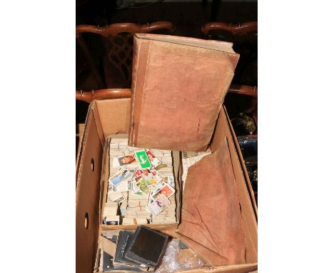 Magic lantern glass slides, cigarette cards, ephemera etc.