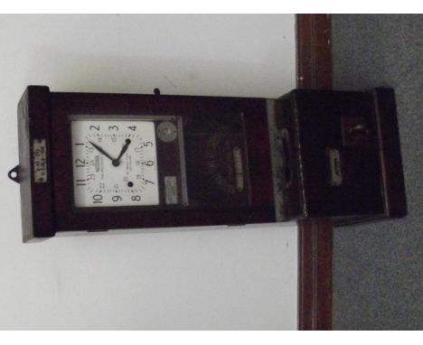 National Time recorder Co "clocking in clock" R.C.B 2 - 180 100cm