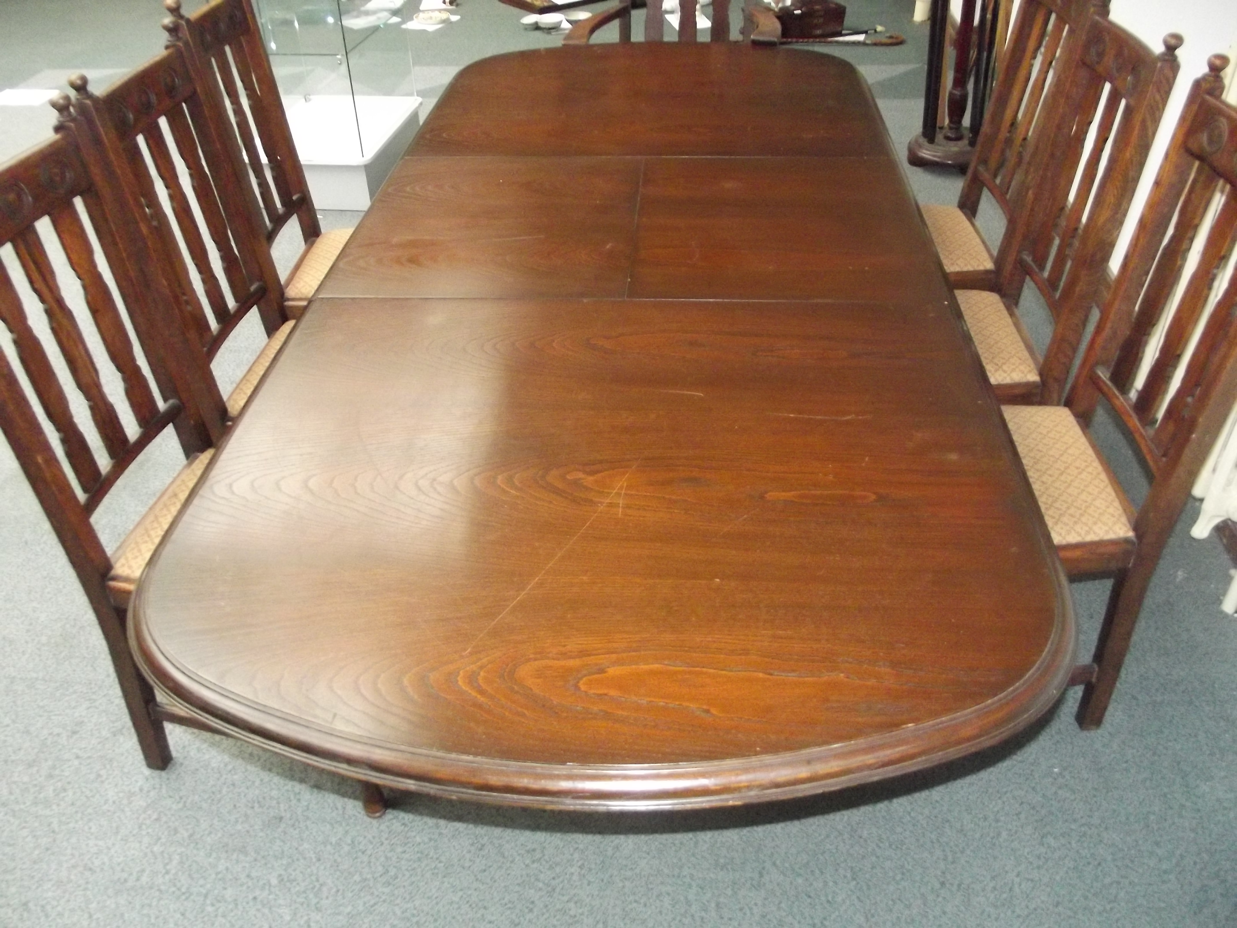 The Toledo Range Younger Furniture Spanish oak eight seat table