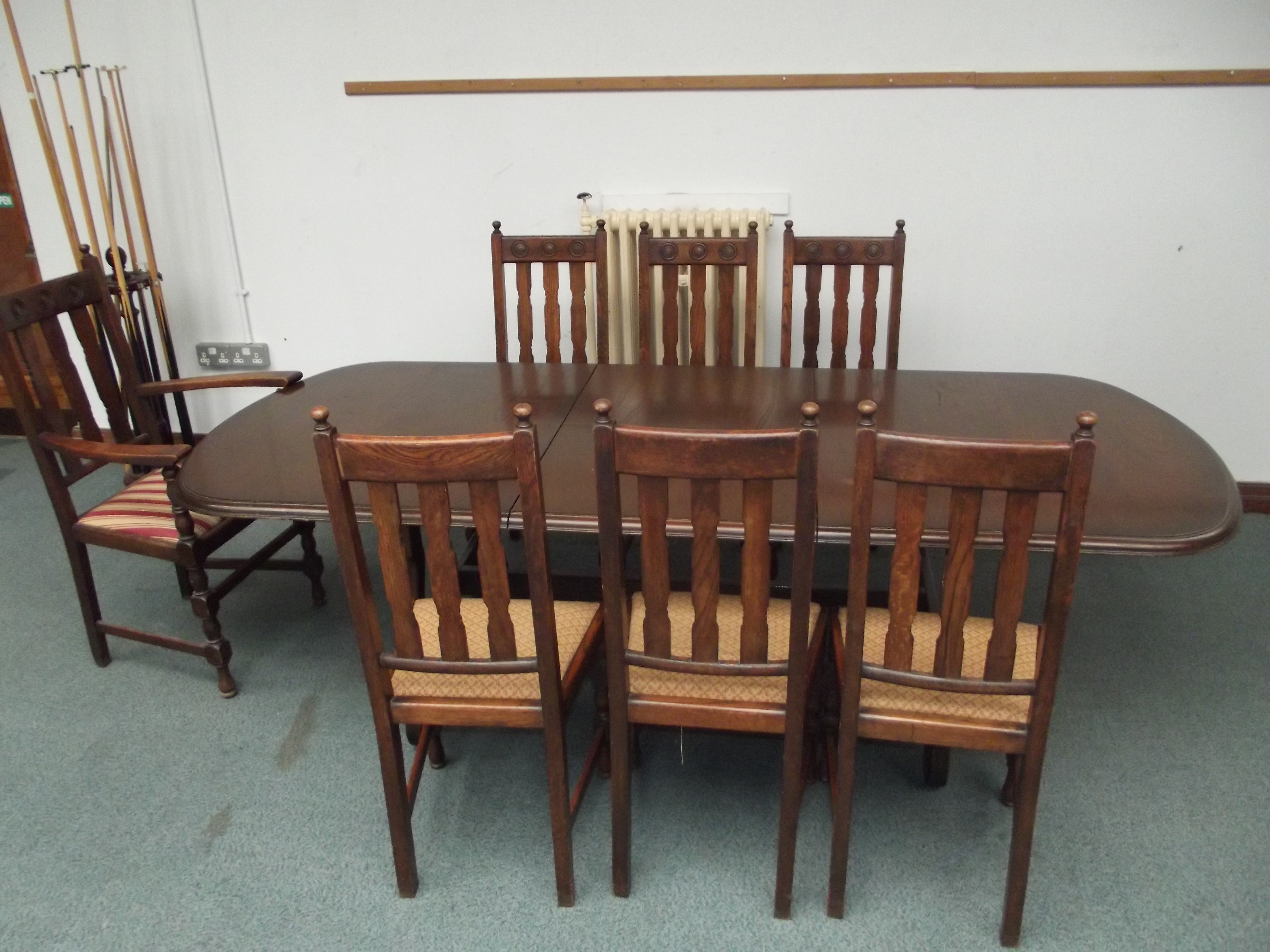 The Toledo Range Younger Furniture Spanish oak eight seat table