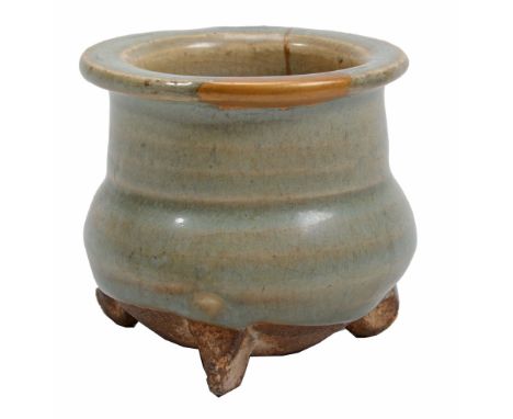 A Jun censer, Song dynasty, the body of compressed globular form with a...  A Jun censer, Song dynasty,   the body of compres