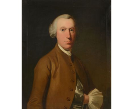 English School (late 18th century) - Portrait of a lady Portrait of a gentleman A pair, oil on canvas Each 76 x 63 cm (30 x 2