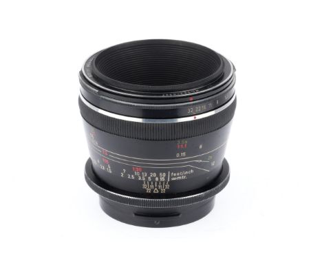 black, serial no. 243-0397, body G, lens optics F-G, some light cleaning marks present.