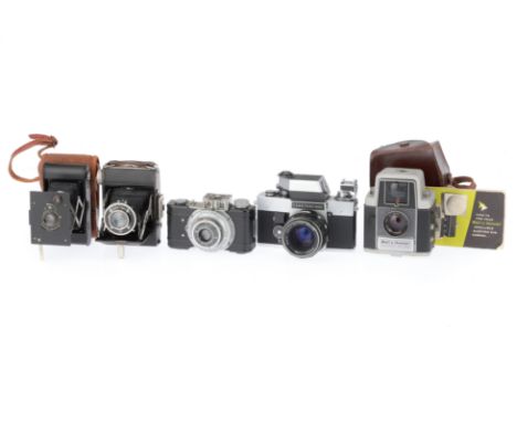 to include a Bell and howell Electric Eye 127, body Guntested, with case, an Exakta RTL1000, body F-G, shutter works, with me