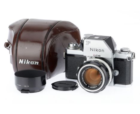 silver, serial number 6977027, body VG, shutter working, with a Nikkor-S f/1.4 50mm lens, barrel VG, optics G with light dust