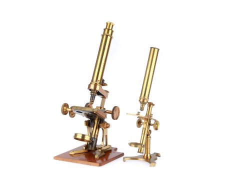 including a large Society of the Arts Pattern microscope, engraved to the rear of the foot in copperplate 'Negretti &amp; Zam