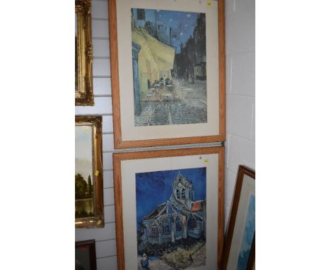 Two framed poster prints