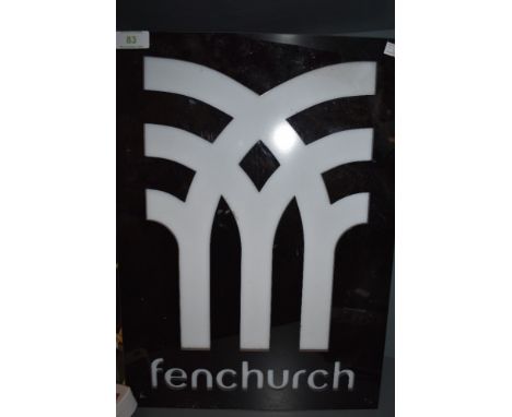 An advertising shop light for London based urban fashion company Fenchurch.