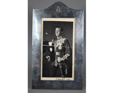 A signed photograph of HRH Edward Prince of Wales (future Edward VIII), 10" x 5.25", signed and dated 1923 in pen on card mou