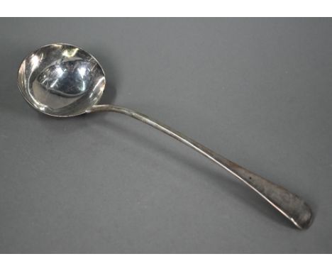 A Victorian silver old English pattern soup ladle, Chawner &amp; Co, London 1879, 8oz 