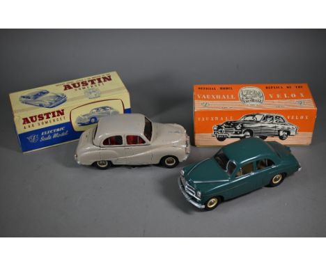 Two boxed Electric V models cars - Austin Somerset and Vauxhall Velox, 1/18 scale, (2 - very lightly played-with) 