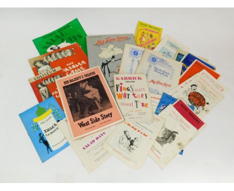 PROGRAMMES ETC. A collection of 1950's & 60's theatre programmes, for various venues including productions of the Pajama Game