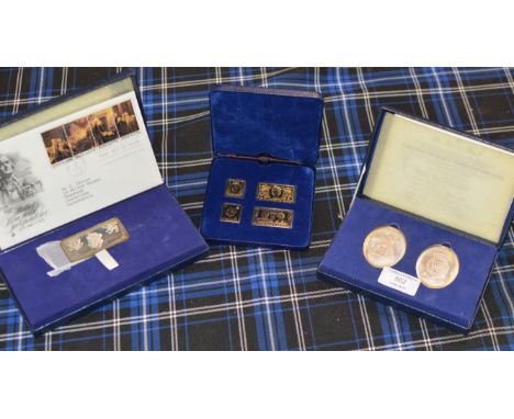 3 BOXED SETS OF COMMEMORATIVE SILVER INGOTS     