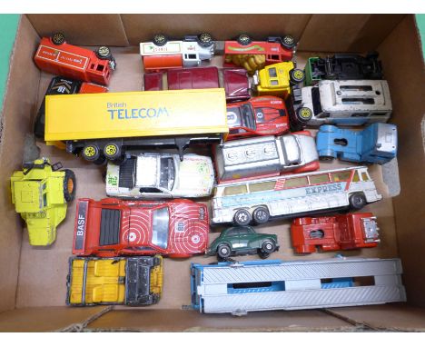 A collection of model vehicles including die-cast 