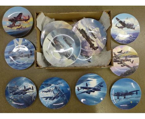 Coalport and Royal Worcester WWII aircraft collectors plates **PLEASE NOTE THIS LOT IS NOT ELIGIBLE FOR POSTING AND PACKING**