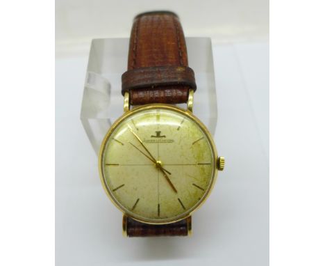 A 9ct gold Jaeger-LeCoultre wristwatch 