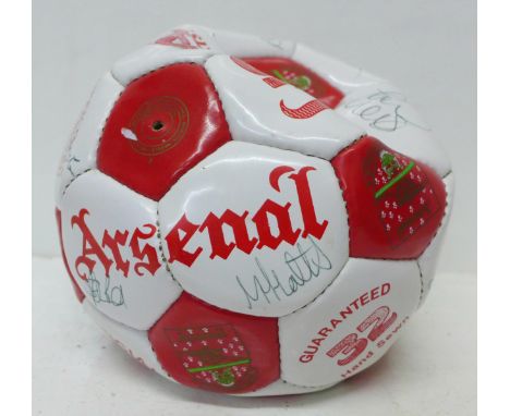 An Arsenal signed football, circa 1990 