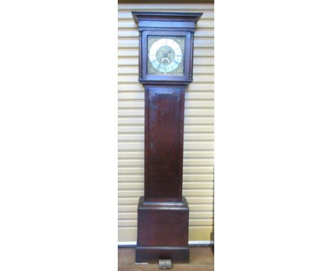 An 18th Century Longcase Clock with square brass dial having subsidiary date aperture, inscribed F. Bailey, Uttoxeter, 30 hou