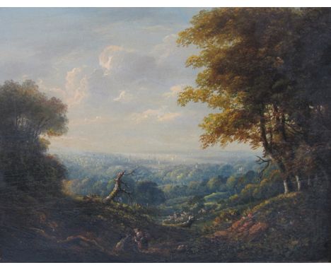 JOHN TOBIAS YOUNG (1786-1828)A View of Southampton from Lord's Hilloil on panel8 1/4 x 10 3/4 inProvenance: with The Hampshir