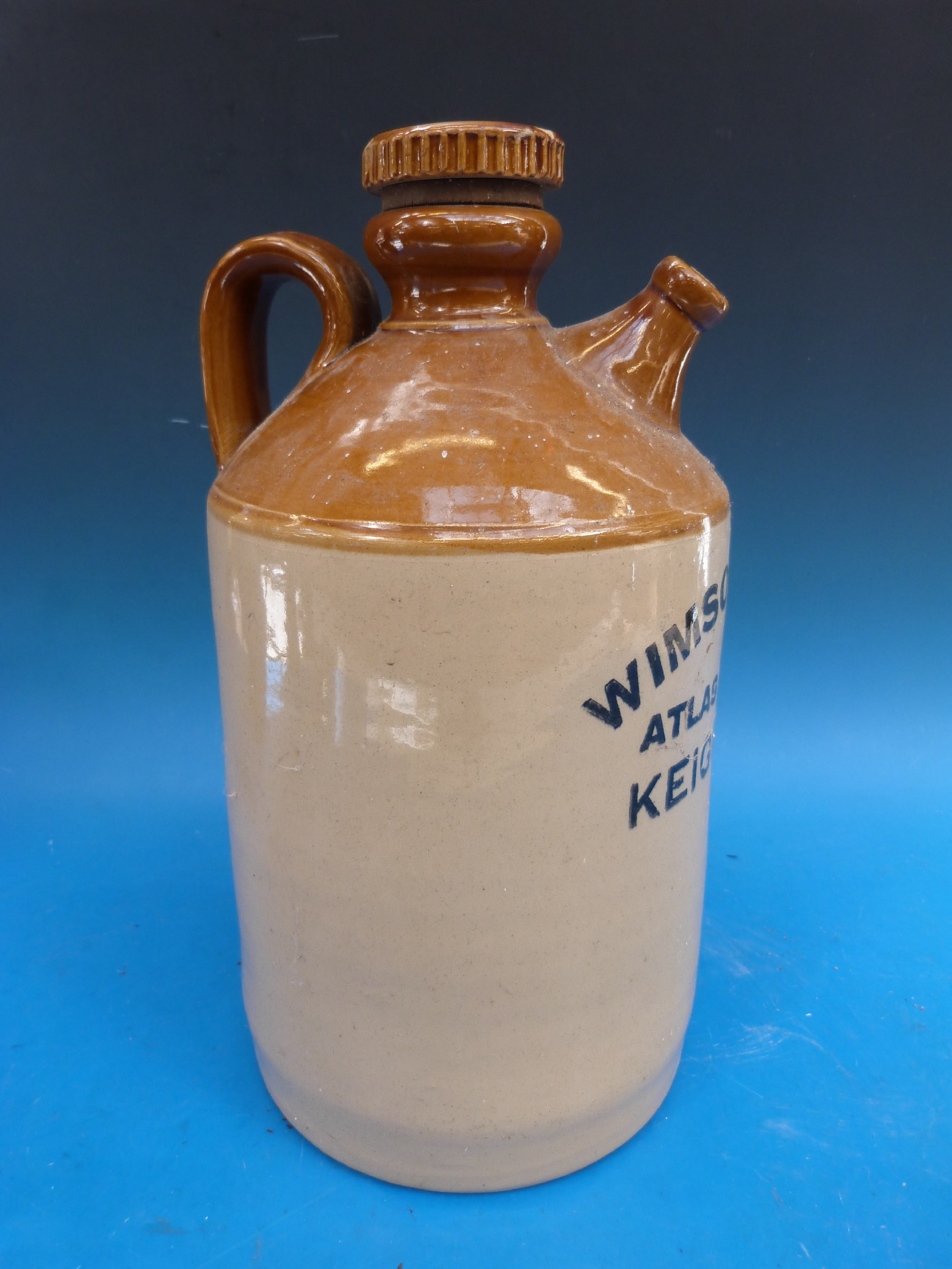 A Stoneware Cider Jar Wimsol Ltd Atlas Mills Keighley   Original 