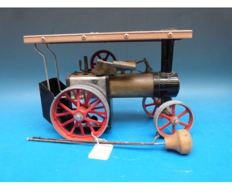 A Mamod T.E.1. traction engine with early type regulator and lever type whistle 
