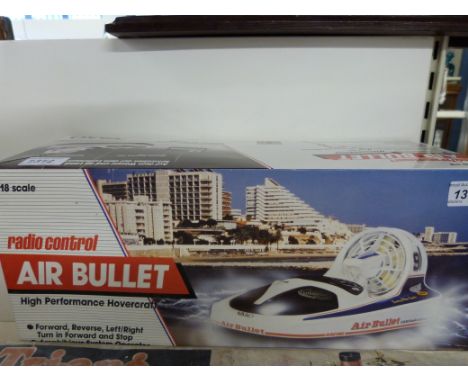 A boxed Nikko radio controlled hovercraft "Air Bullet" 1/18 scale