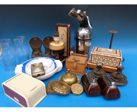 Breweriana and smoking related items including Carltonware Guinness, Anglo Indian multi tiered cigarette box, two Dunhill lig