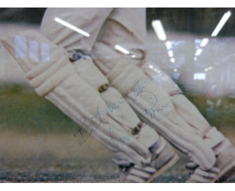 A signed Viv Richards photograph, signed cricketing caricature and signed limited edition 49/500 Somerset cricketing print by