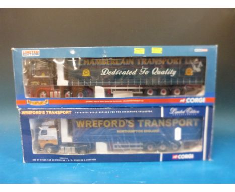 Two Corgi limited edition diecast model vehicle sets, Dibnah's Choice Fowler B6 road loco, low loader and boiler cc20101 and 