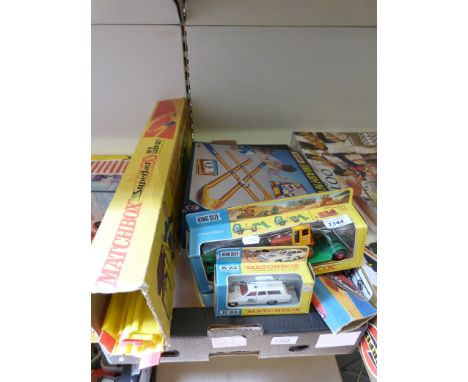 A collection of matchbox diecast models to include two from the King SIze range K-17 and K-23, a Smash and Crash set and vari