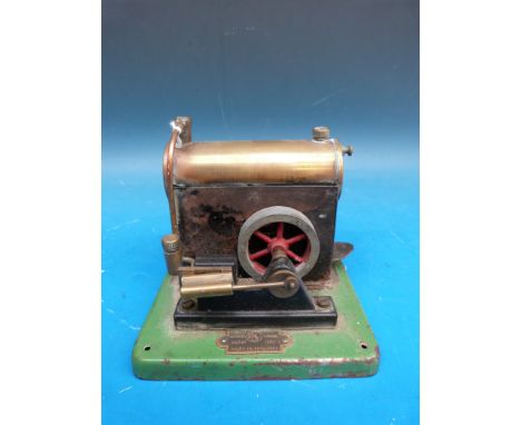 An S.E.L. (Signalling Equipment Ltd) stationary steam engine model 1540 with two wick burner